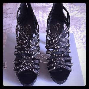 Jessica Simpson Black Satin